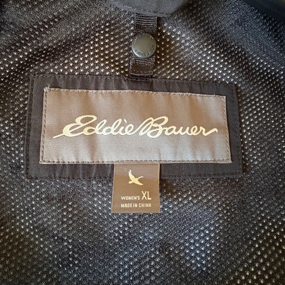 Eddie Bauer Weatheredge Women’s XL Black Hooded Jacket - Picture 8 of 10